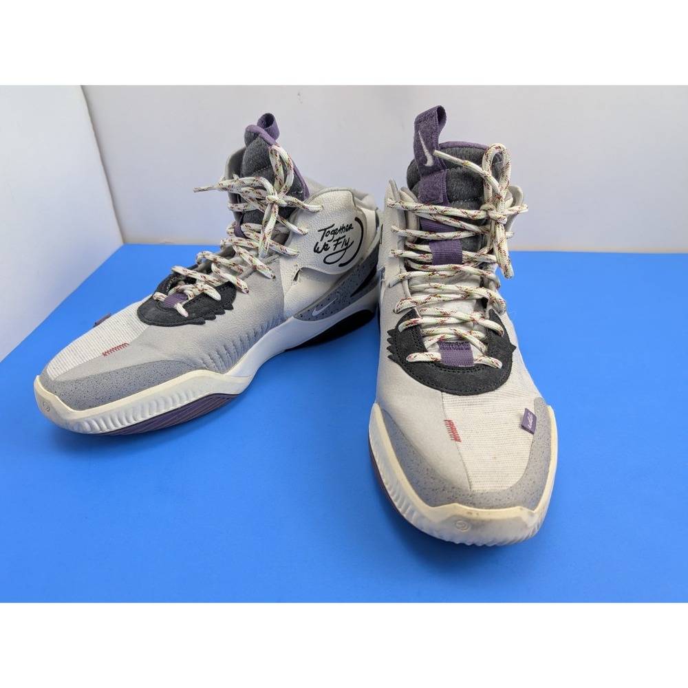 Nike Air Deldon Together We Fly Basketball Shoes Gray Mens 12.5 DM4094-100